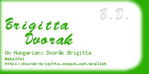 brigitta dvorak business card